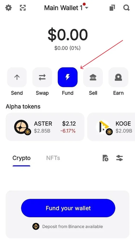The Fund button