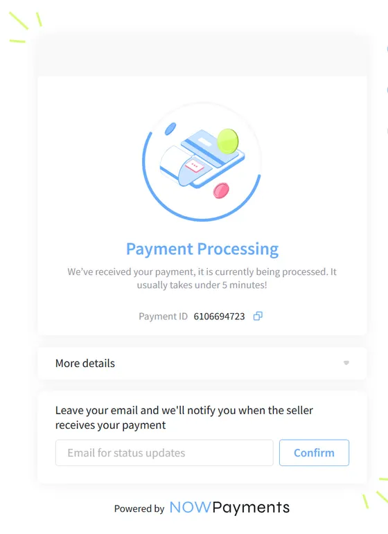 NOWPayments: payment processing