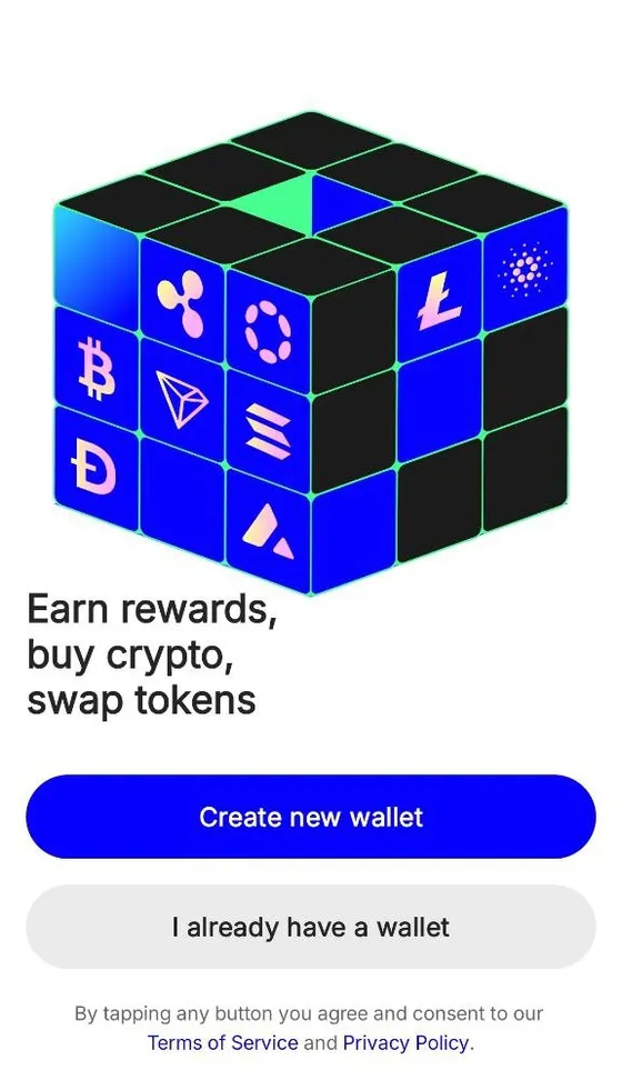 Trust Wallet: create a new wallet